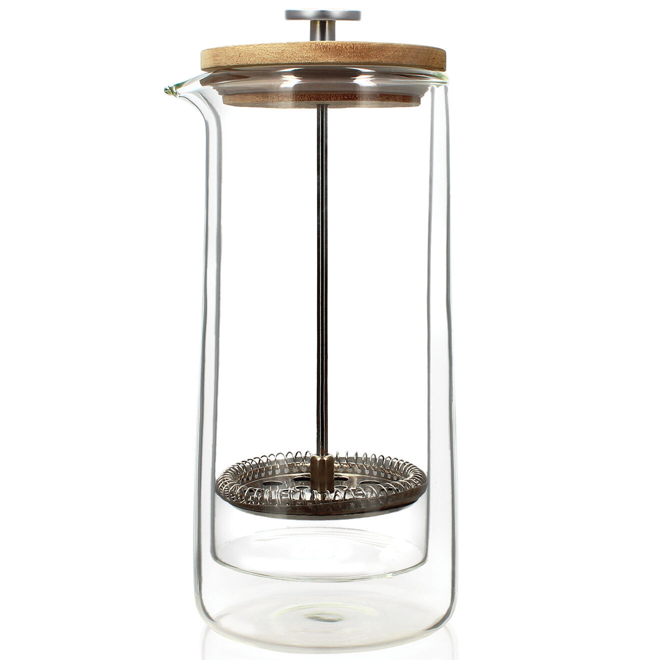 Cafetière à piston en verre double paroi transparente 800 ml Vente