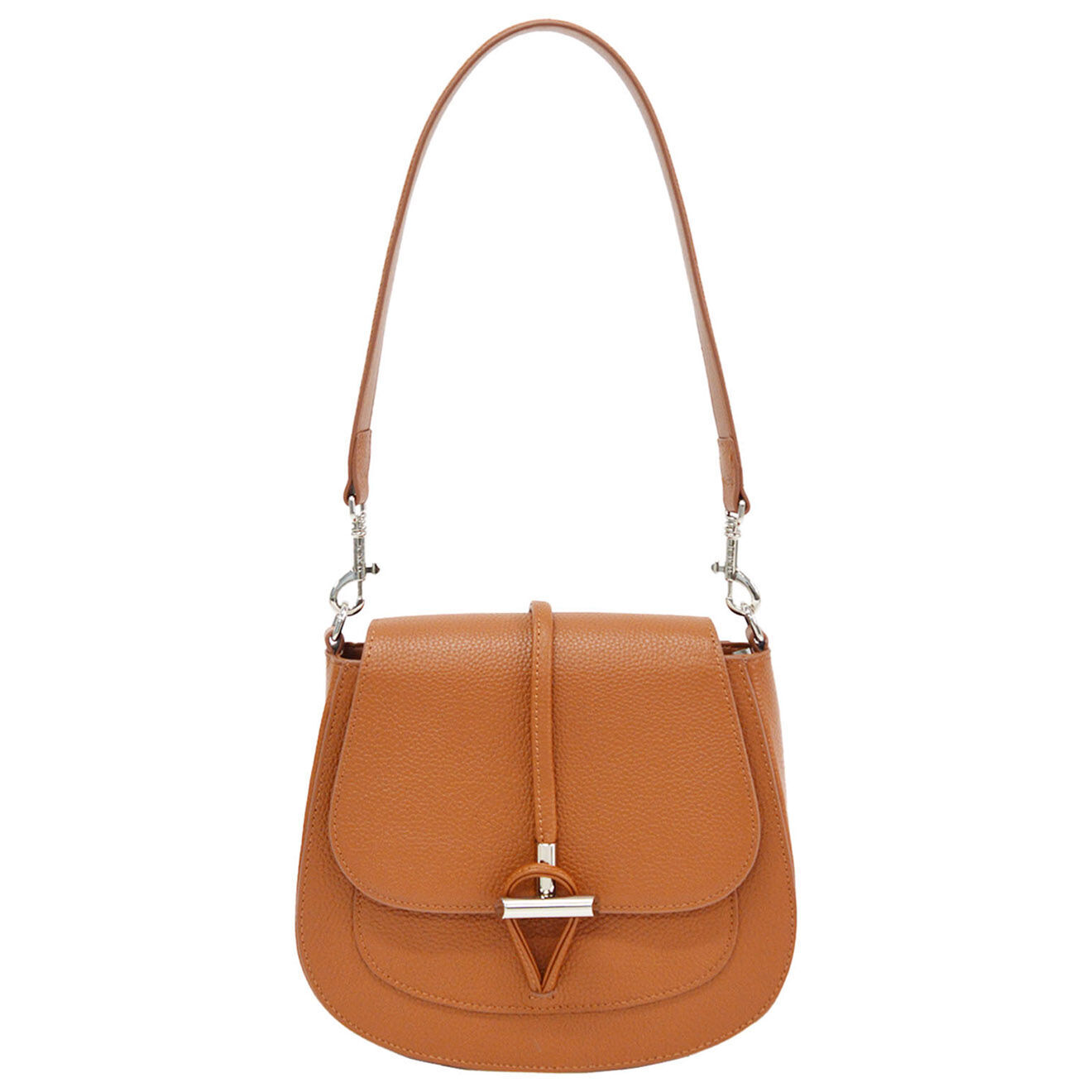 Sac Port Paule Refente De Cuir Flamen Cognac X X Cm Vente