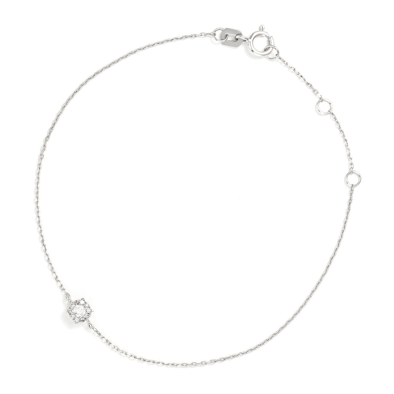 Bracelet Alba Diamants 0 08 ct or blanc Vente privée Atelier du