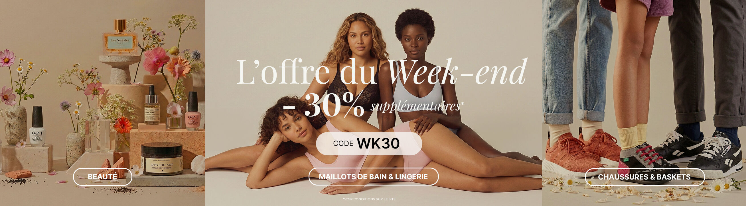 Vente Privée OFFRE WEEKEND 30%