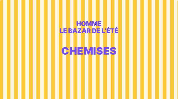 Vente Privée Bazar de l'été Chemises Homme