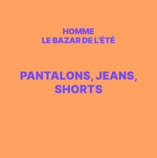Outlet Bazar de l'été Pantalons Homme