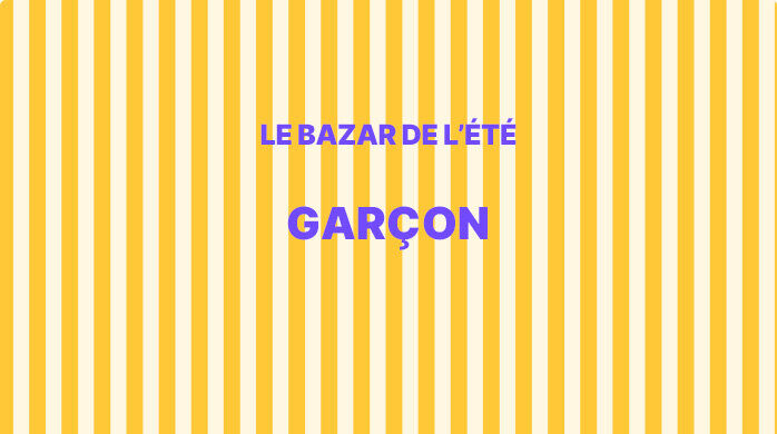 Vente Privée Bazar de l'été Garçon