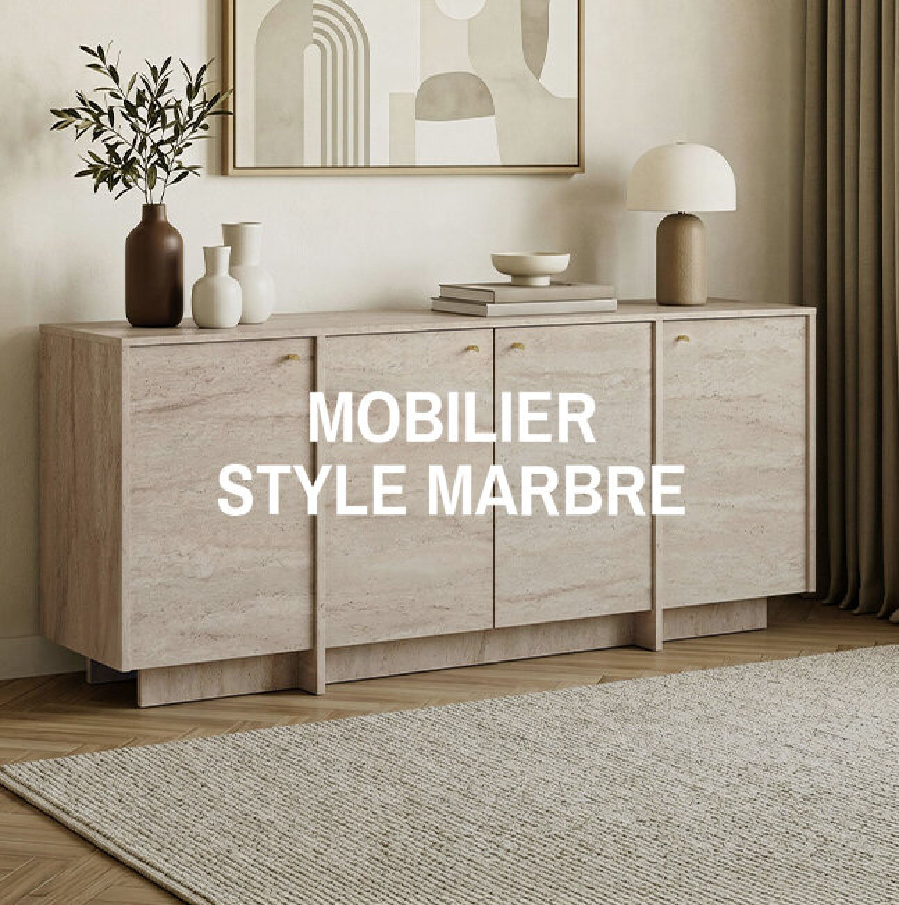 Mobilier style marbre