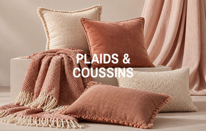 Plaids et coussins