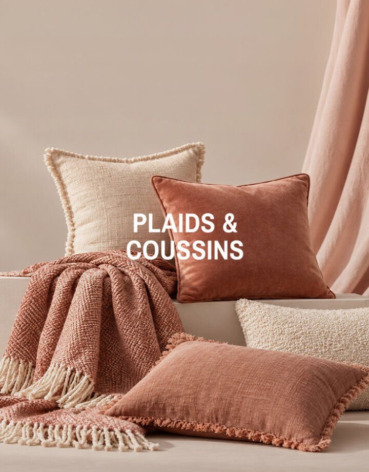 Plaids et coussins