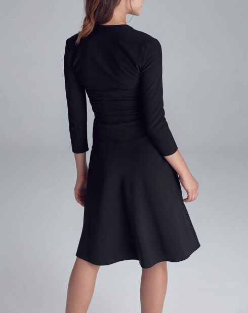 Robe Alice  col boutons noire