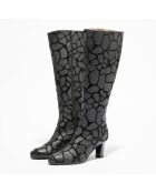 Bottes en Cuir Bota noires - Talon 6 cm