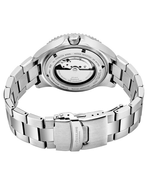 Montre Homme en Acier Automatique Aquadiver argenté/noir