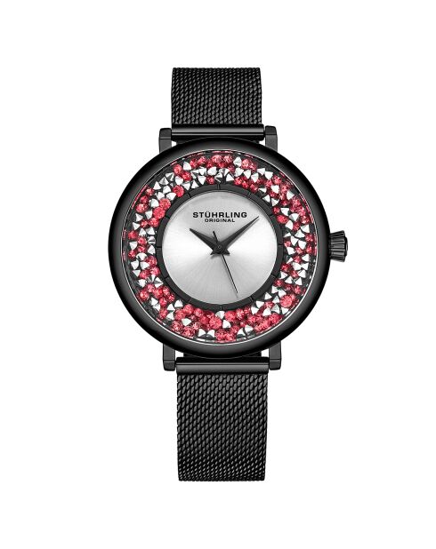 Montre Femme en Acier Quartz Symphony noire