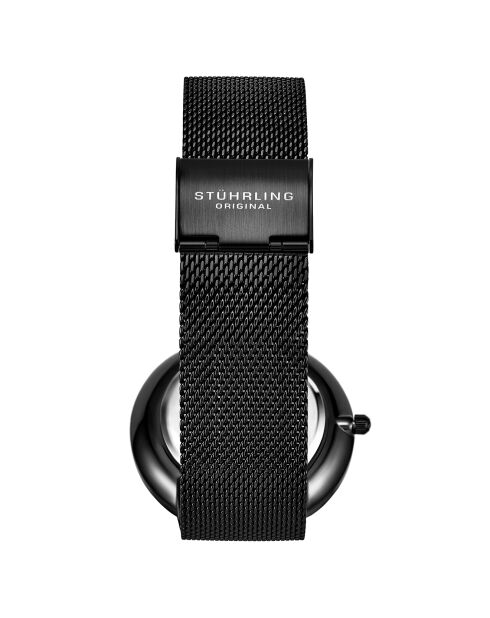 Montre Homme en Acier Quartz Multi-fonctions Monaco noire