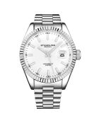 Silver Steel Symphony Quartz Herrenuhr