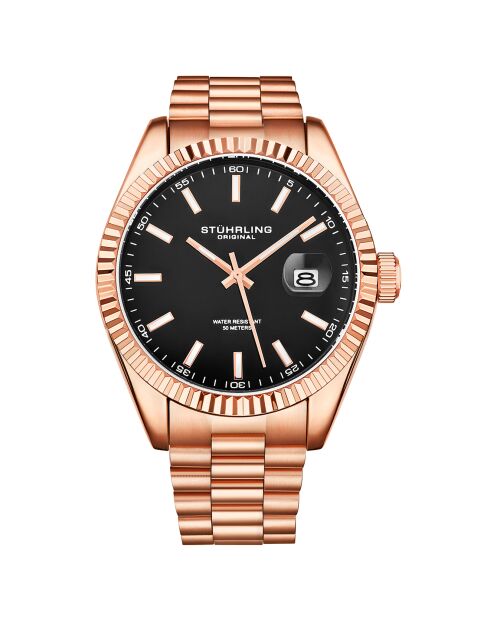 Montre Homme Quartz Symphony en Acier rose