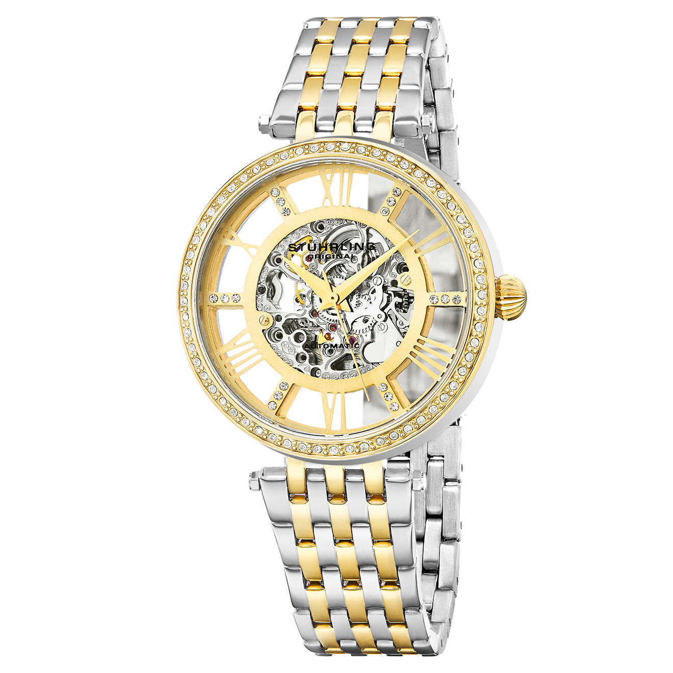 Montre JEAN DELATOUR Homme En Acier Inoxydable Argenté Et Doré - Référence L7626, Cadran Blanc, étanche 20 M, Neuve Avec étiquette