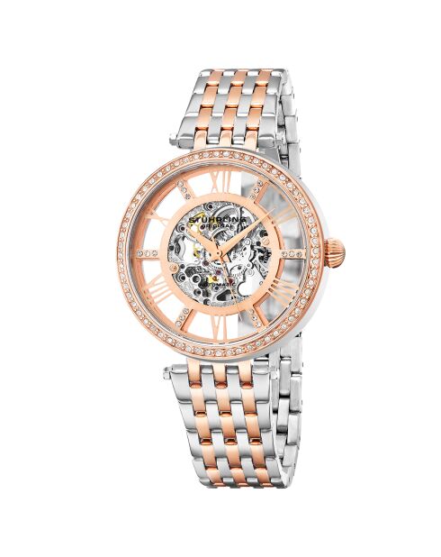 Montre Femme en Acier Automatique Legacy argenté/rose