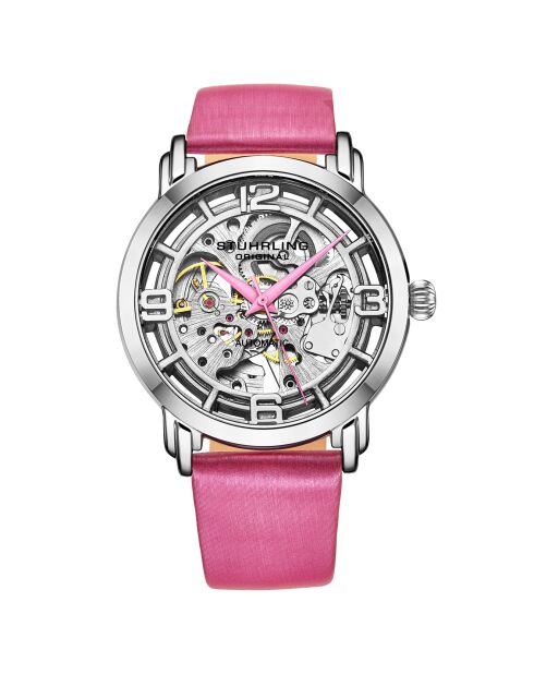 Montre Femme en Cuir Automatique Legacy rose