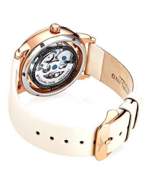Montre Femme en Cuir Automatique Legacy blanche