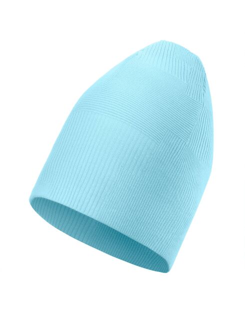 Bonnet en tricot bleu