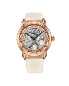 Montre Femme en Cuir Automatique Legacy blanche