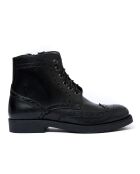 Boots en Cuir Daniella noires