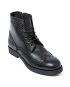 Boots en Cuir Daniella noires