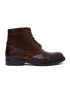 Boots en Cuir Daniella marron foncé