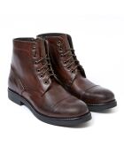 Boots en Cuir Daniella marron foncé