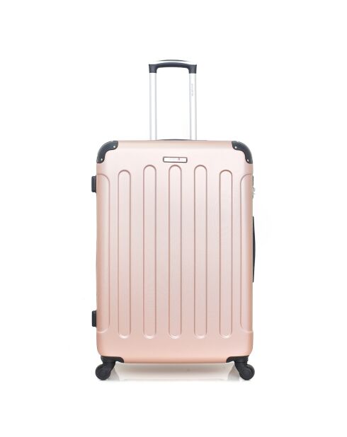 Madrid Long Stay koffer met 4 wielen en enkele wielen 75 cm roségoud