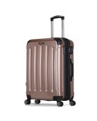 Tunis Mittelgroßer Reisekoffer mit 8 Rollen 65 cm roségold