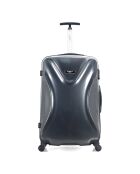 Valise Moyen Séjour 4 roues Dallas 65 cm gris foncé