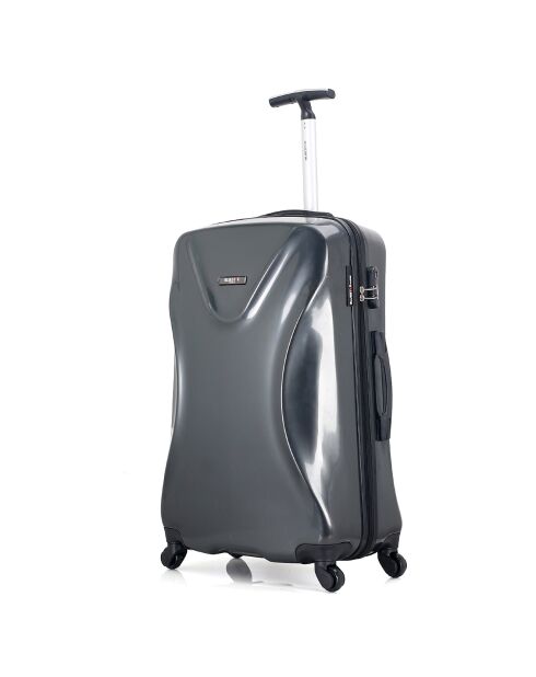 Valise Moyen Séjour 4 roues Dallas 65 cm gris foncé