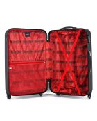 Maleta Medium Stay 4 ruedas individuales Opera 65 cm negra