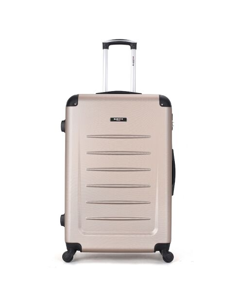 Mittelgroßer Reisekoffer Opera mit 4 Einzelrollen, 65 cm, beige
