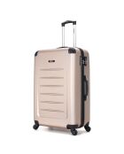Mittelgroßer Reisekoffer Opera mit 4 Einzelrollen, 65 cm, beige