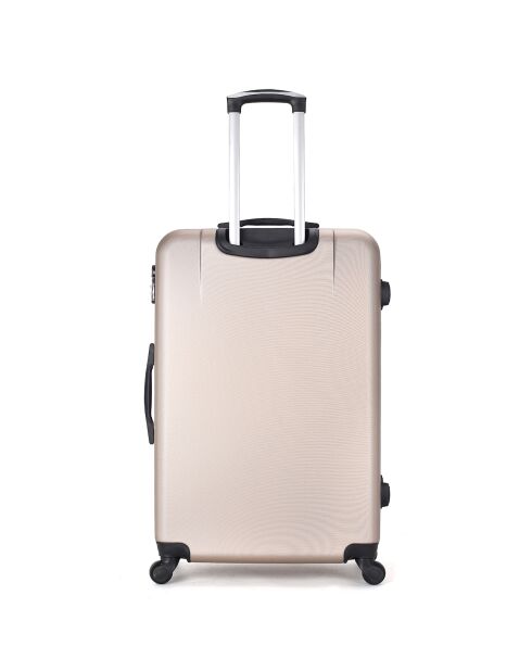 Mittelgroßer Reisekoffer Opera mit 4 Einzelrollen, 65 cm, beige