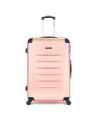 Valise Long Séjour 4 roues simples Opéra 75 cm rose doré