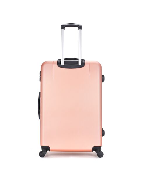 Mittelgroßer Reisekoffer Opera mit 4 Einzelrollen, 65 cm, roségold
