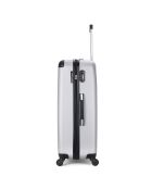Valise Cabine 4 roues simples Opéra 55 cm argentée