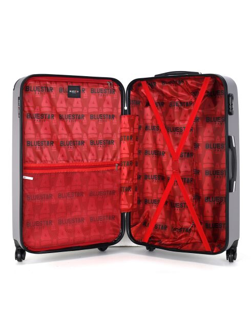 Valise Cabine 4 roues simples Opéra 55 cm argentée