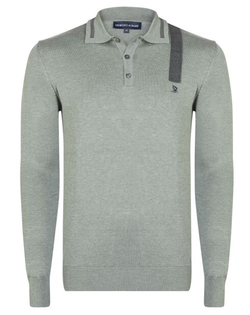 Pull polo gris