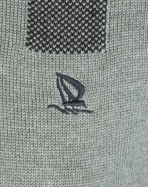 Pull polo gris