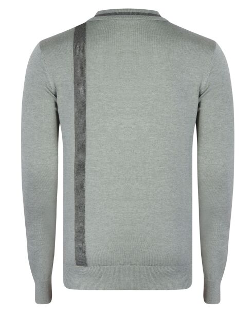 Pull polo gris