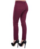 Pantalon slim bordeaux