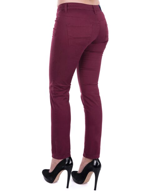 Pantaloni slim bordeaux