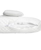 2 Oreillers à mémoire de forme blancs - 60x60 cm