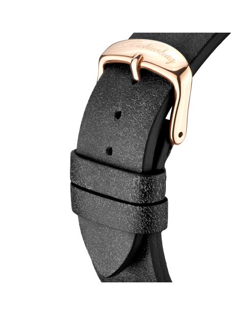 Montre Homme en Cuir Burbank noire