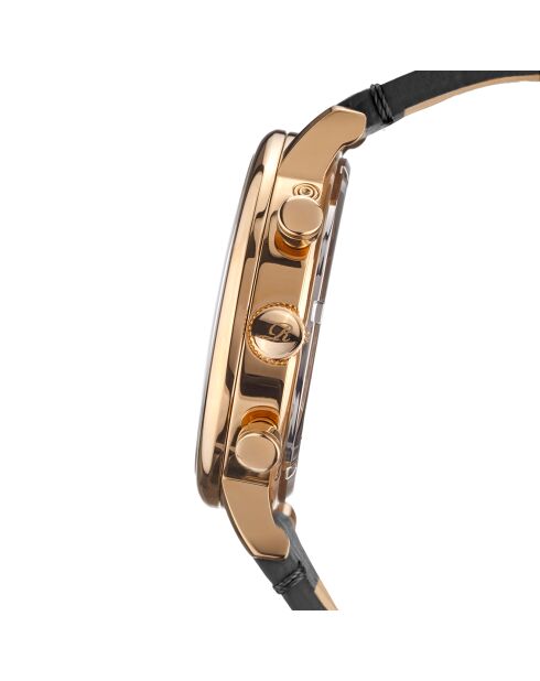 Montre Homme en Cuir Burbank noire