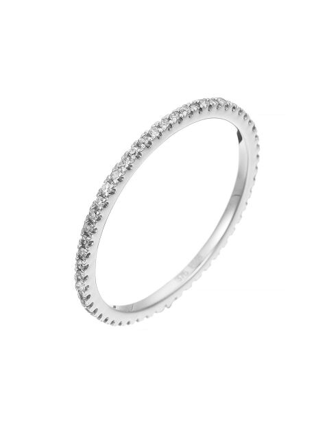 Bague Belle Alliance Tour Complet Diamants 0.16 ct or blanc