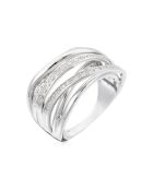 Bague Méli-Mélo Scintillant Diamants 0.12 ct or blanc