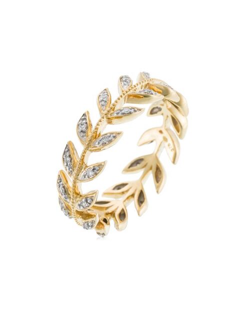 Bague Héritage Diamants 0.12 ct or jaune